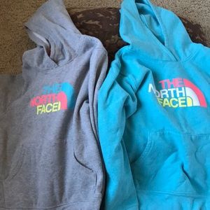 North face hooded sweatshirt